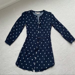 LOFT dress with fully functional buttons